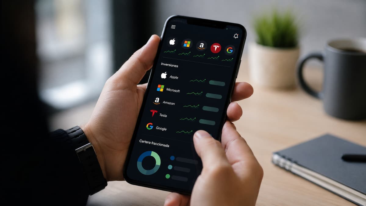 App de inversión fraccionada para comprar acciones de EU desde México