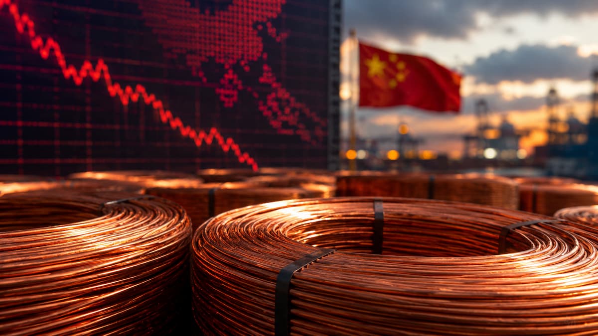 Cobre industrial bajo presión por señales mixtas de China