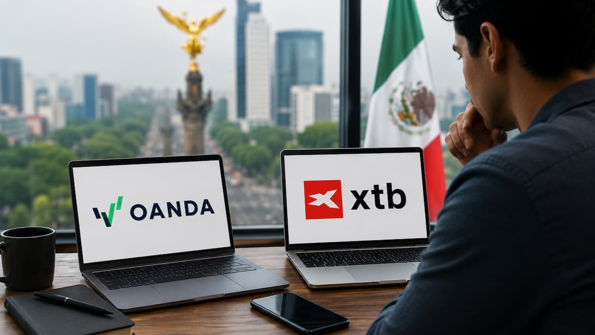 Comparación de OANDA y XTB para usuarios en México