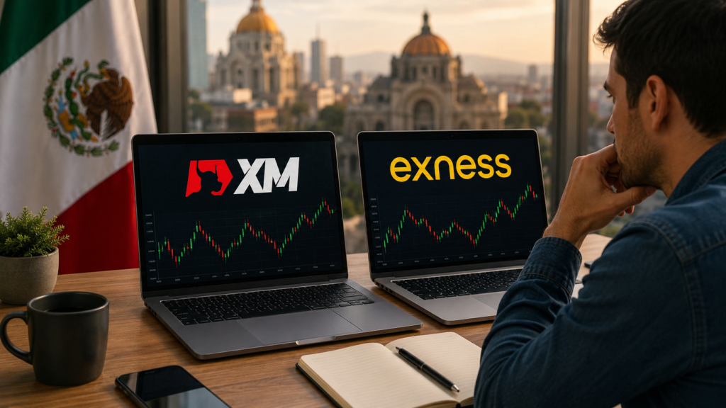 Comparación entre XM y Exness para traders en México