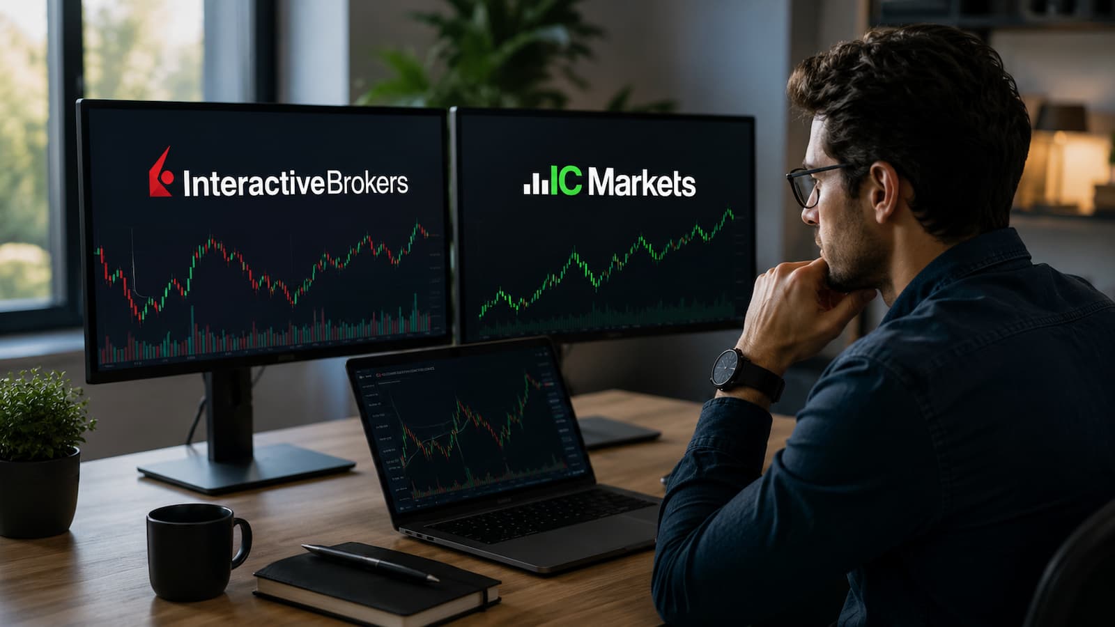 Comparativa de Interactive Brokers e IC Markets para traders en México