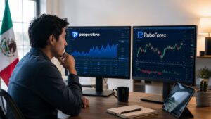 Comparativa de Pepperstone y RoboForex para usuarios mexicanos