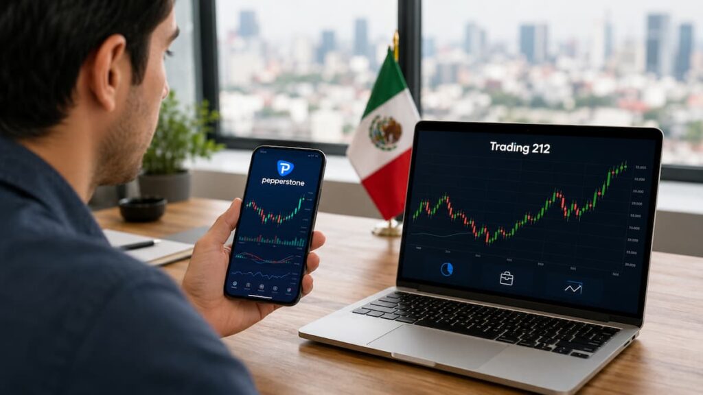 Comparativa de Pepperstone y Trading 212 para usuarios mexicanos
