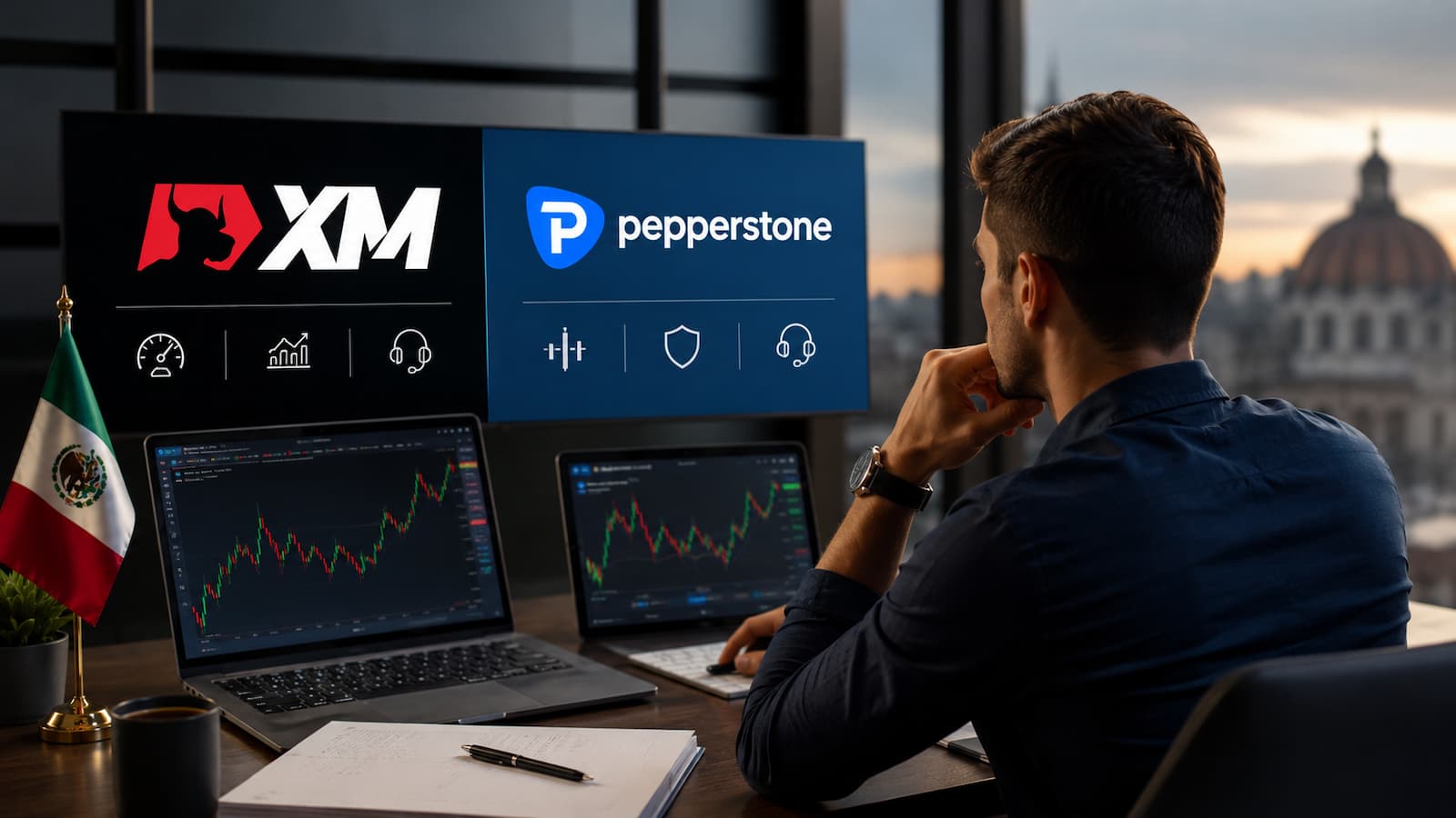 Comparativa de XM y Pepperstone para traders en México