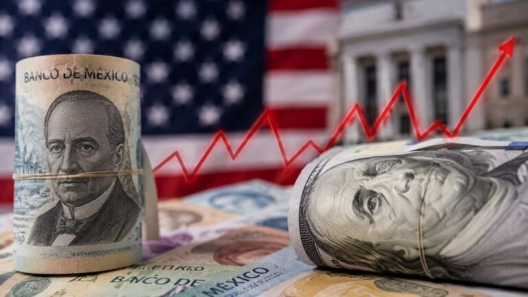 El peso mexicano enfrenta presión por dólar fuerte y tasas en EE. UU.