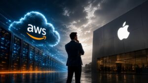 Amazon acelera con AWS mientras Apple enfrenta dudas en servicios y márgenes.