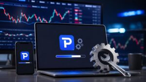 Aviso de mantenimiento de Pepperstone en plataformas de trading.