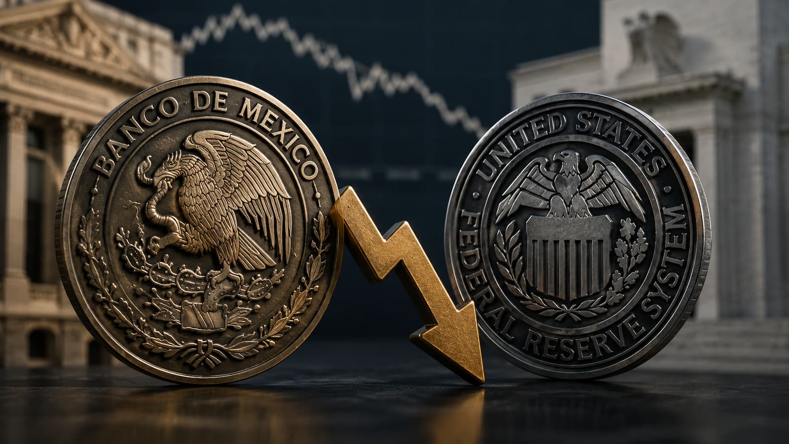 Banxico y la Fed dejan al diferencial de tasas cerca de su mínimo histórico.