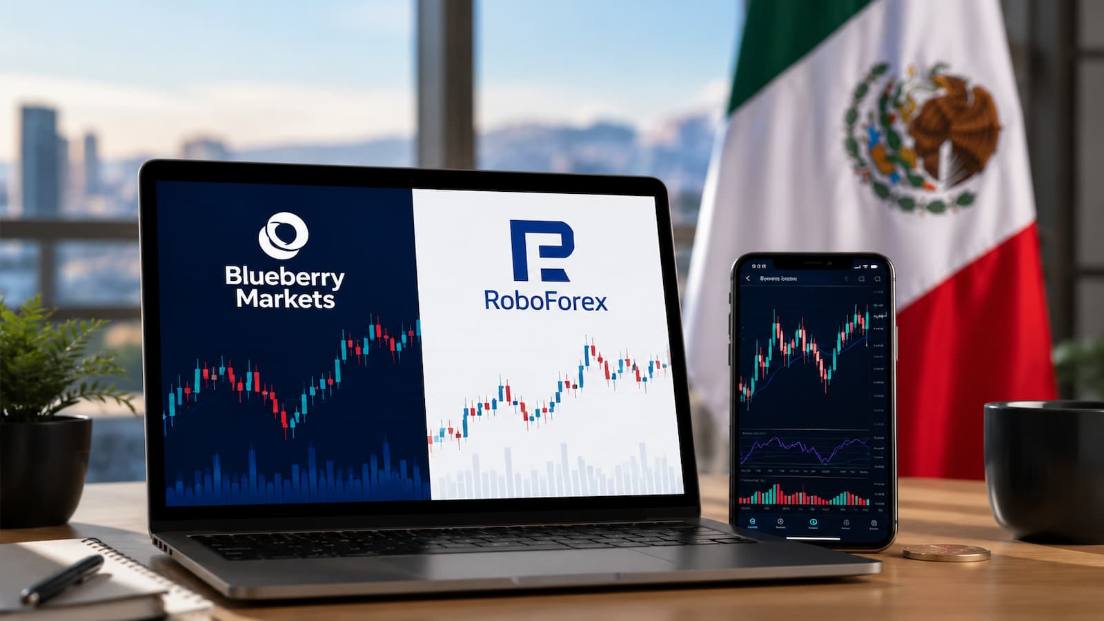 Blueberry Markets vs Skilling comparativa de brókers para México