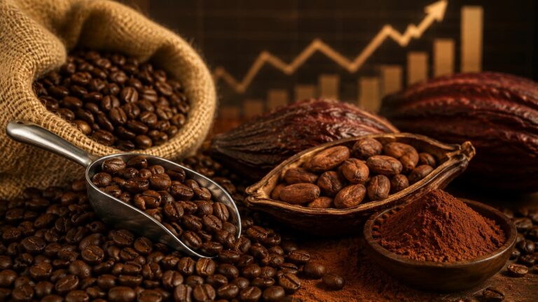 Café y cacao ganan atención por su impacto en costos e inflación alimentaria