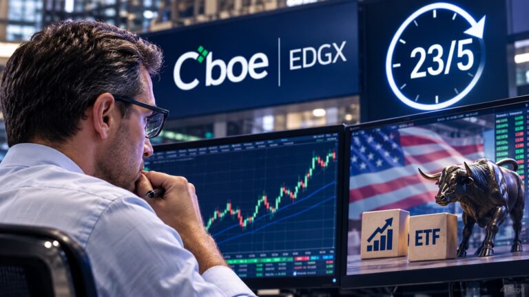 Cboe EDGX prepara horarios 23x5 para acciones y ETFs de EE