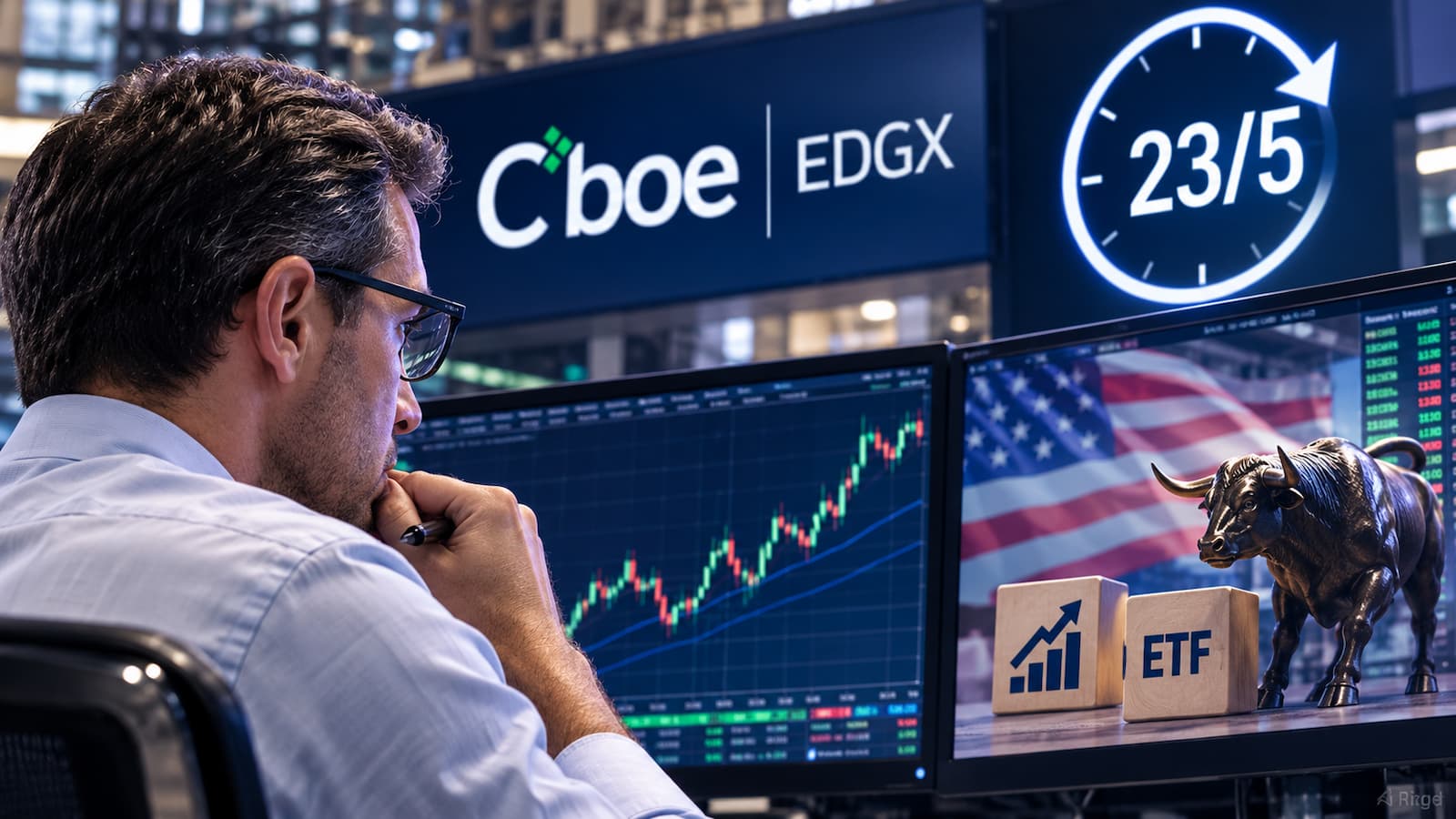 Cboe EDGX prepara horarios 23x5 para acciones y ETFs de EE