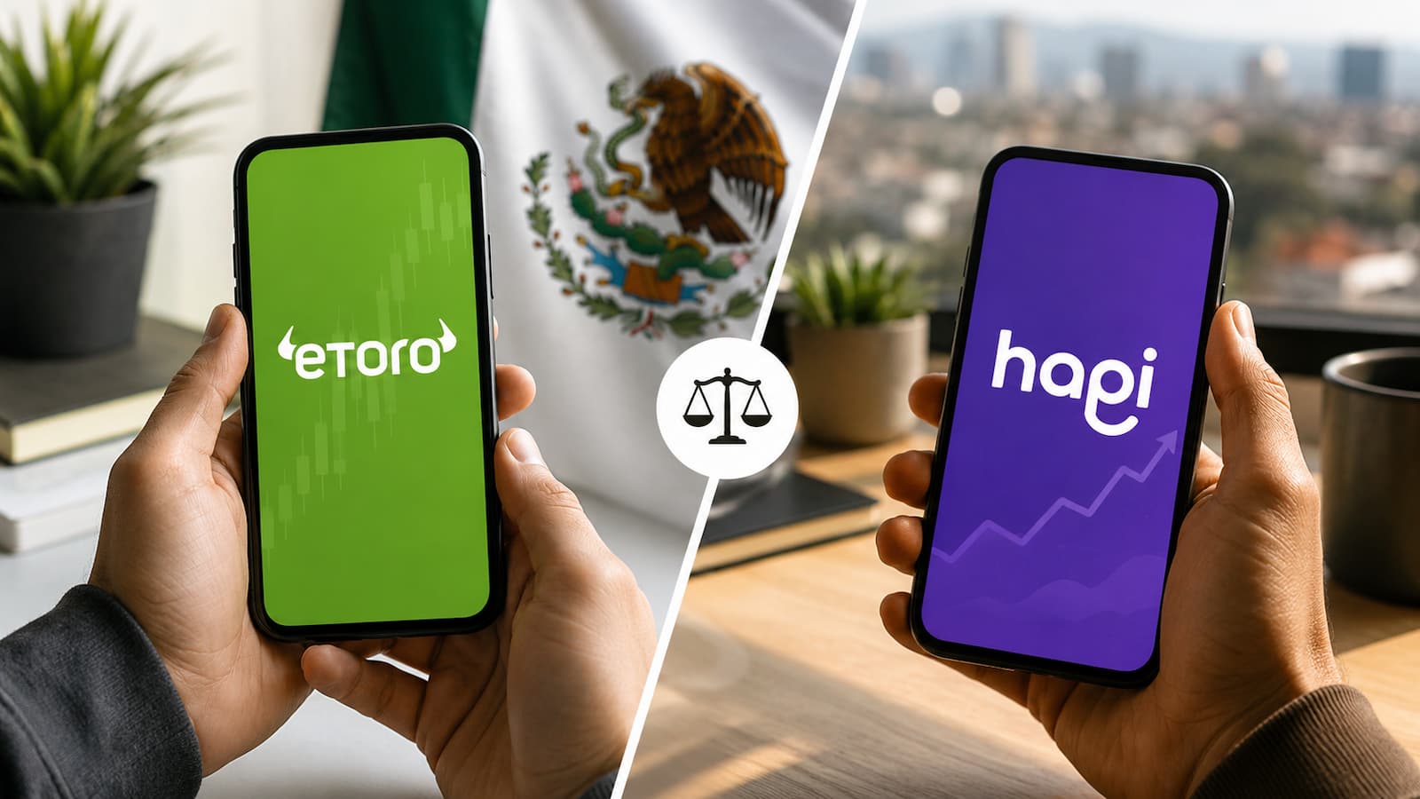 Comparación de eToro y Hapi para usuarios mexicanos en julio