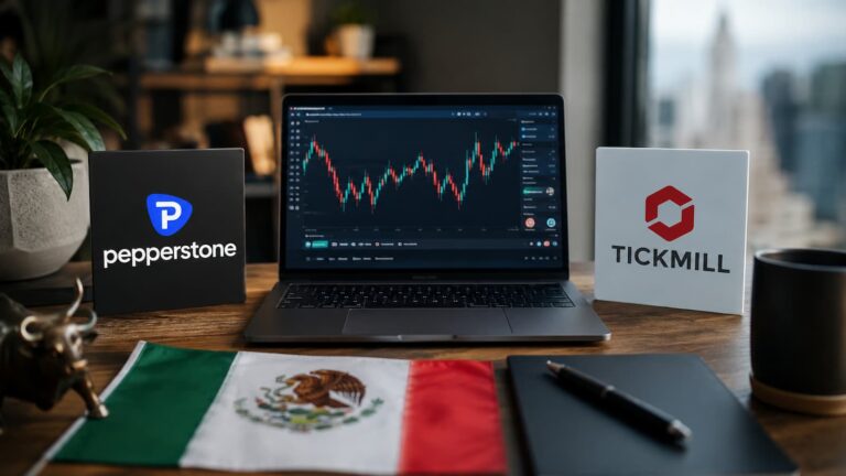 Comparativa Pepperstone vs Tickmill para usuarios en México