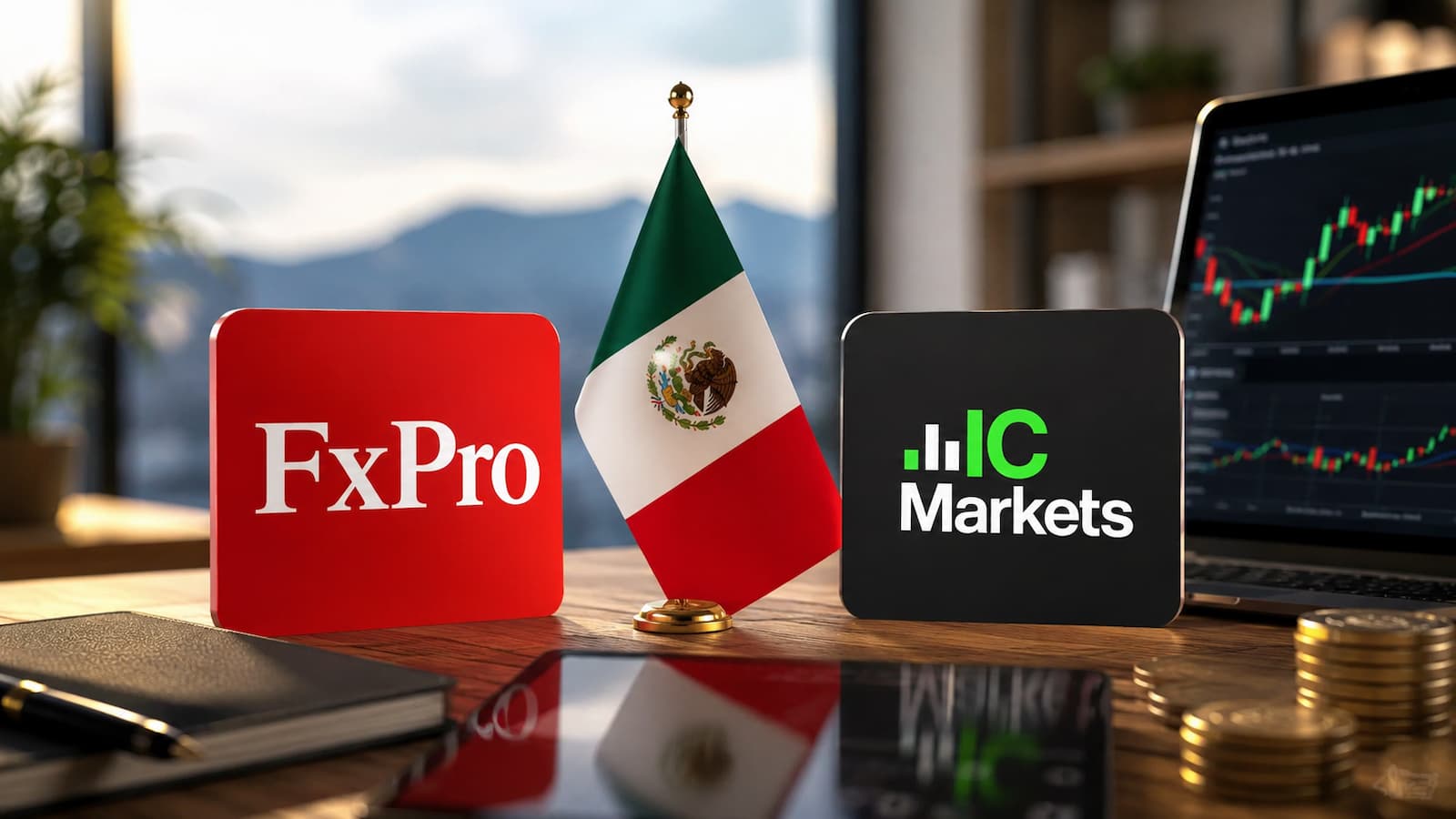 Comparativa de FxPro e IC Markets para traders en México