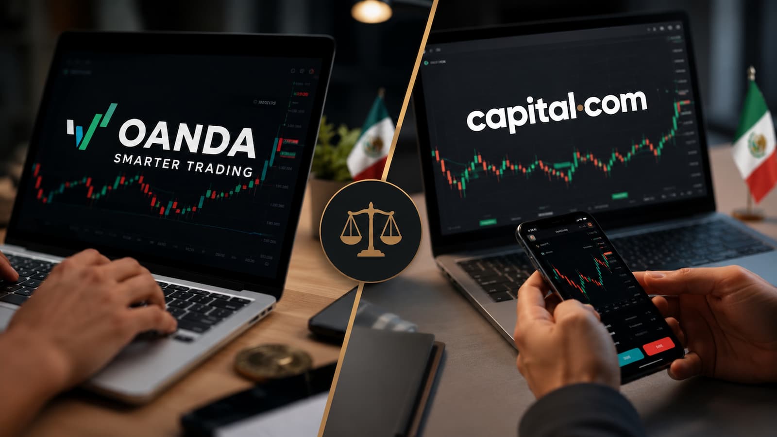 Comparativa de OANDA y Capital.com para traders mexicanos