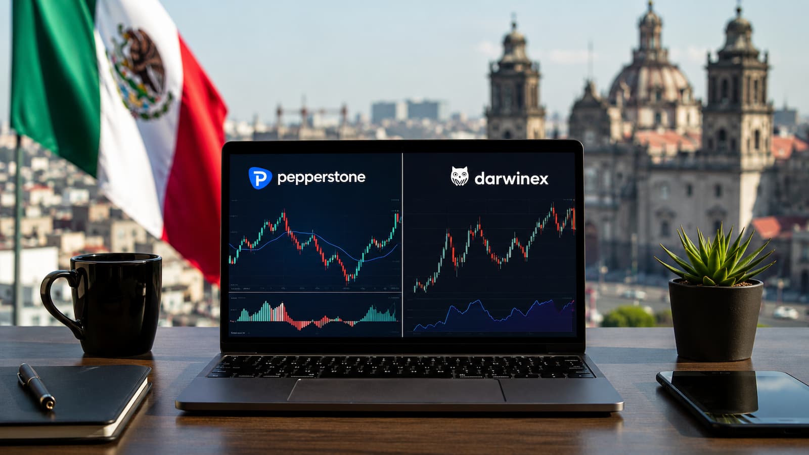 Comparativa de Pepperstone y Darwinex para usuarios que operan desde México