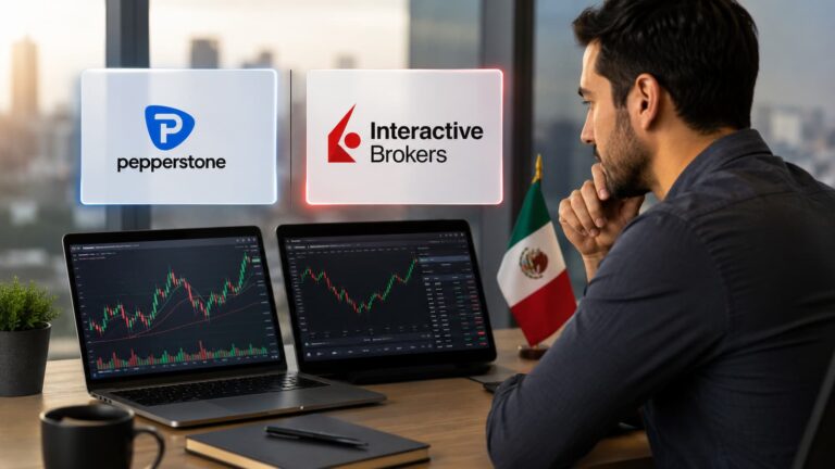 Comparativa de Pepperstone y Interactive Brokers para usuarios en México