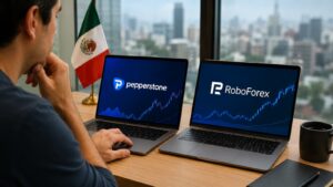 Comparativa de Pepperstone y RoboForex para traders en México