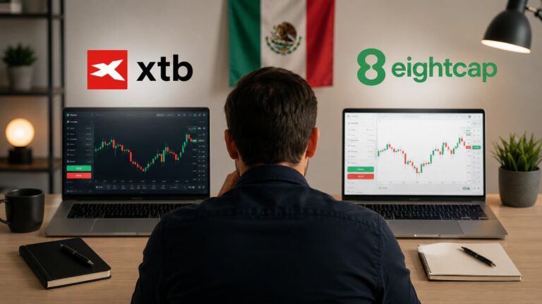 Comparativa entre XTB y Eightcap para usuarios en México