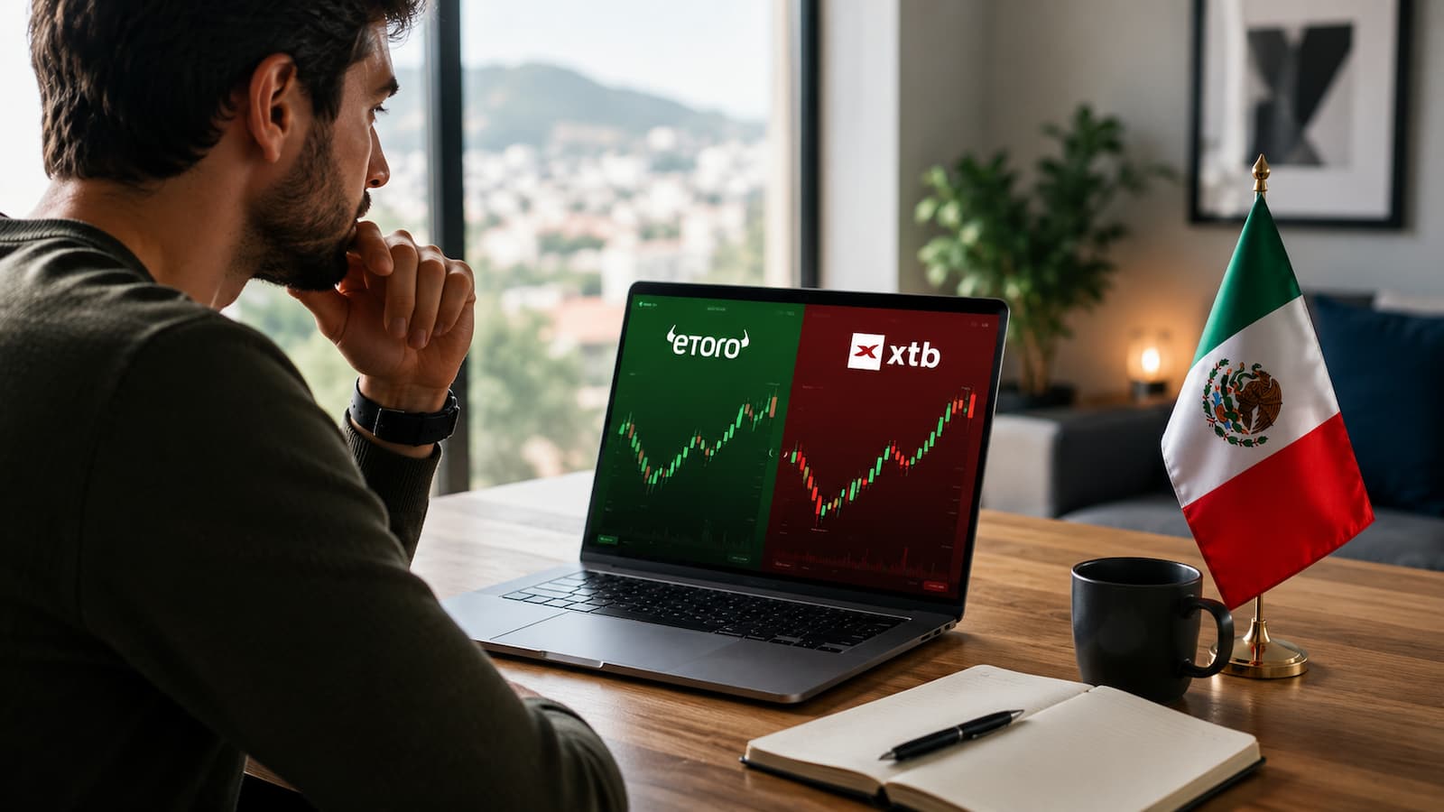 Comparativa mensual de eToro y XTB para usuarios en México