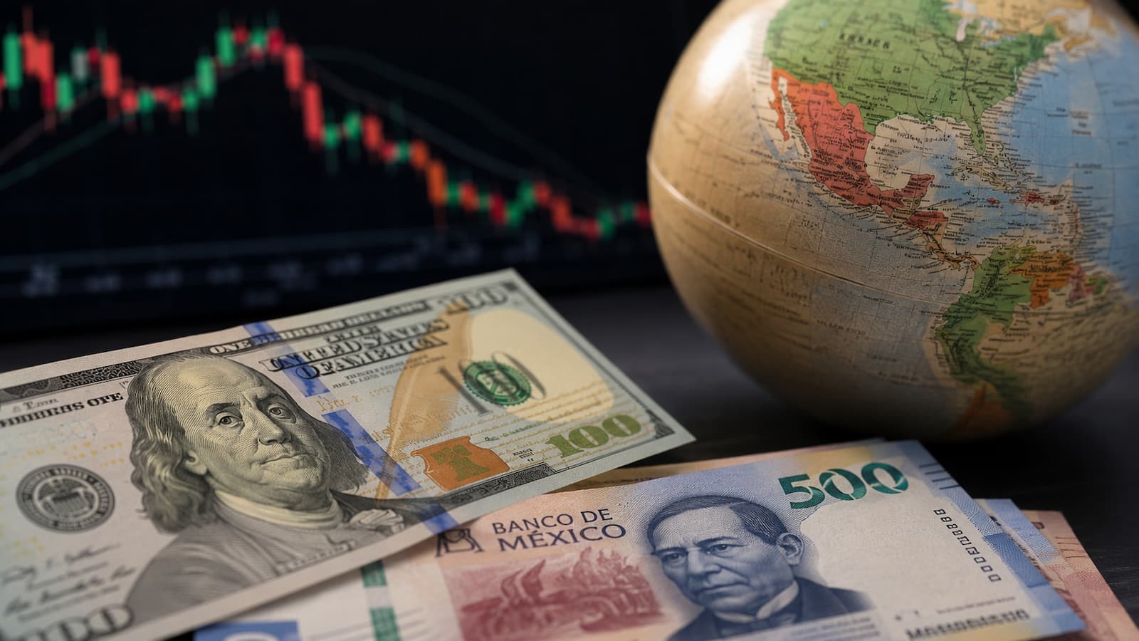 El DXY cede mientras el USD MXN resiste cerca de 17.52 pesos por dólar