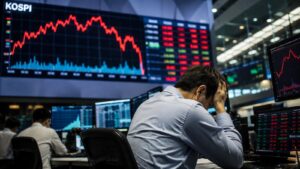 El KOSPI rebotó con fuerza pero el cierre mostró que la volatilidad seguía elevada.