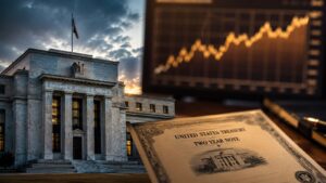 El bono del Tesoro a dos años refleja un mercado más atento a la inflación y la Fed.