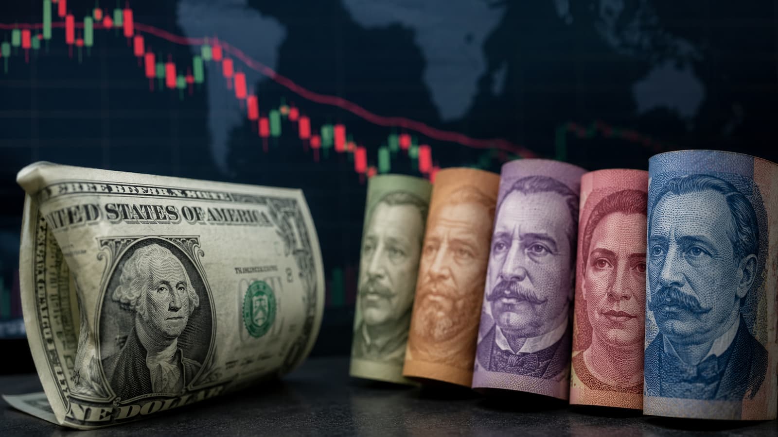 El dólar perdió fuerza al cierre de julio mientras avanzaron varias divisas latinoamericanas.