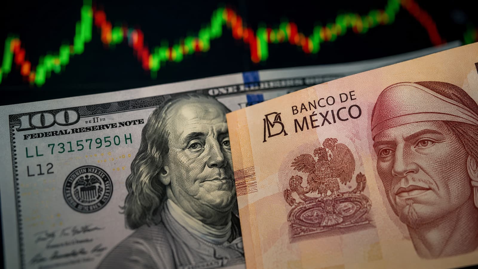 El dólar y el peso mexicano reaccionan al tono más restrictivo de la Fed