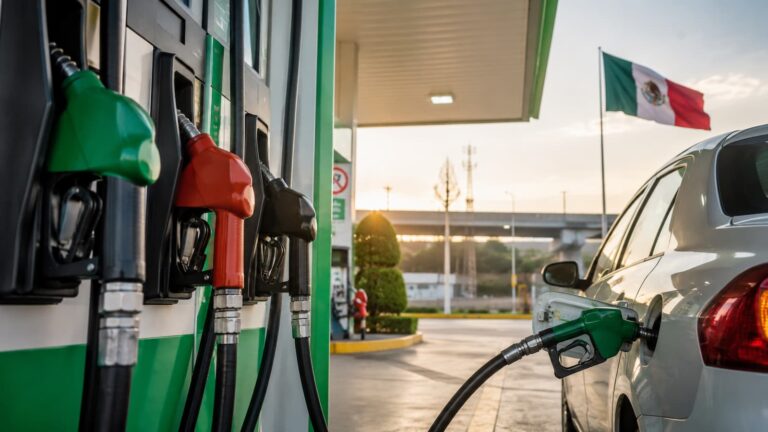 Gasolinera en México durante una semana de presión por crudo e IEPS