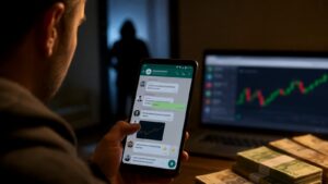 Grupos de WhatsApp pueden ocultar fraudes de inversión con supuestos expertos.
