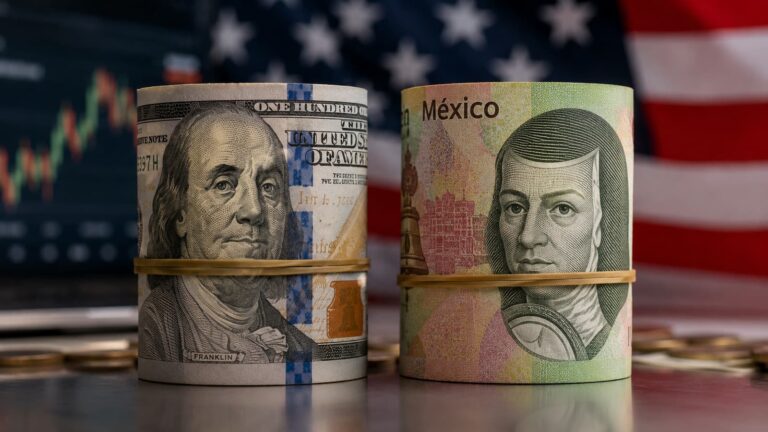 JOLTS dólar y peso mexicano antes de las nóminas de Estados Unidos