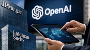 JPMorgan y Goldman participan en el crédito de SoftBank para su inversión en OpenAI.