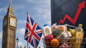 La inflación británica bajó a 2.6% en junio pero los servicios siguen presionando.