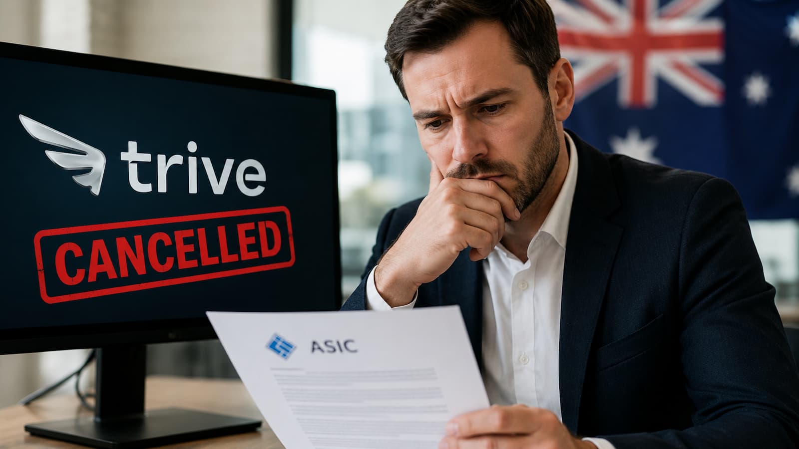 La licencia australiana de Trive fue cancelada por ASIC desde el 1 de julio de 2026