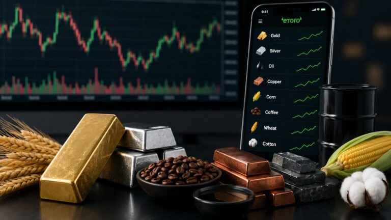 Materias primas disponibles en eToro para operar desde la plataforma