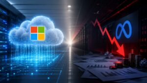 Microsoft acelera en Azure mientras Meta afronta más presión sobre margen y caja.