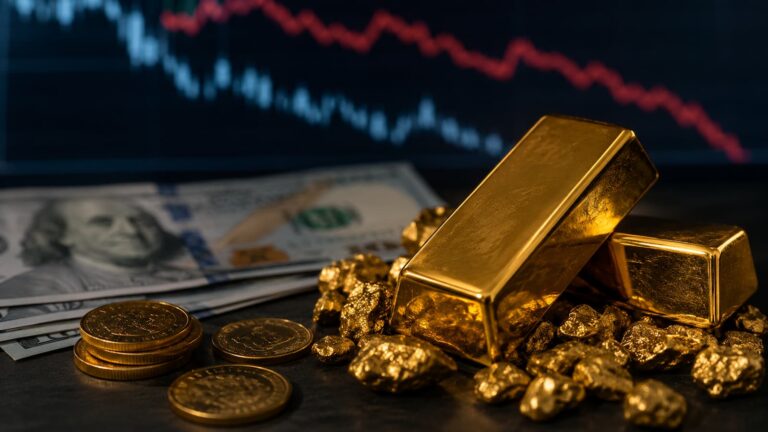 Oro bajo presión por dólar tasas y expectativas de la Fed