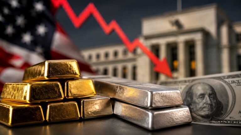 Oro y plata bajo presión por dólar tasas y expectativas de la Fed