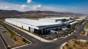 Parque industrial de Guadalajara donde CBRE reporta 424 950 m² en construcción.