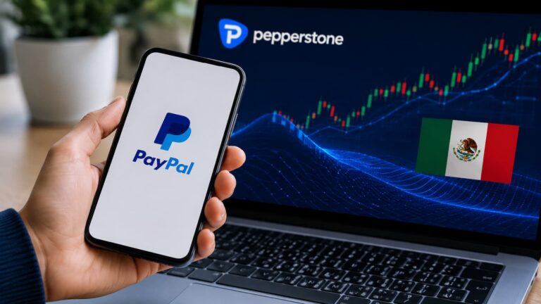 PayPal aparece como método disponible para México en Pepperstone.