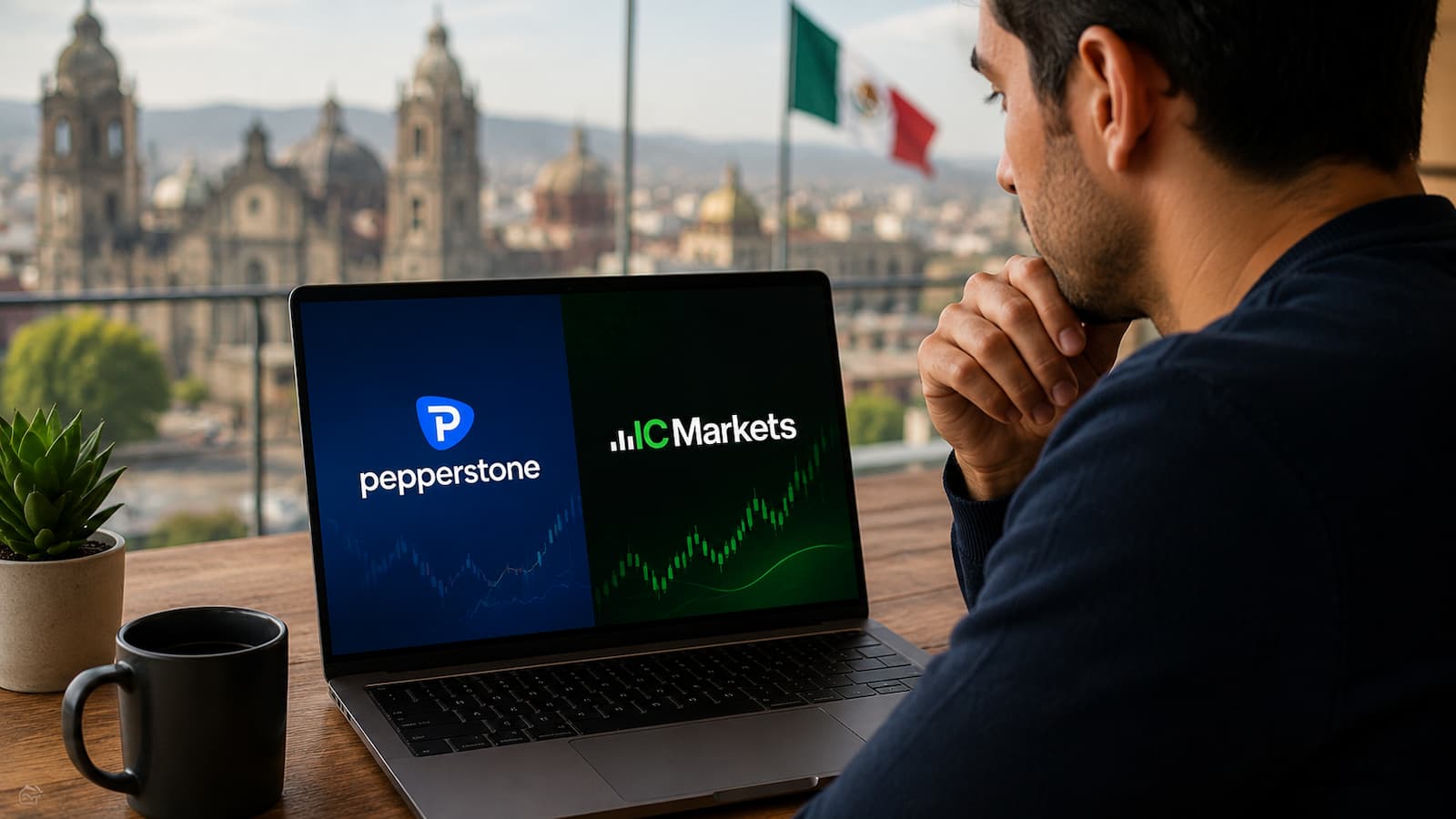 Pepperstone e IC Markets dos brókers CFD comparados desde México.