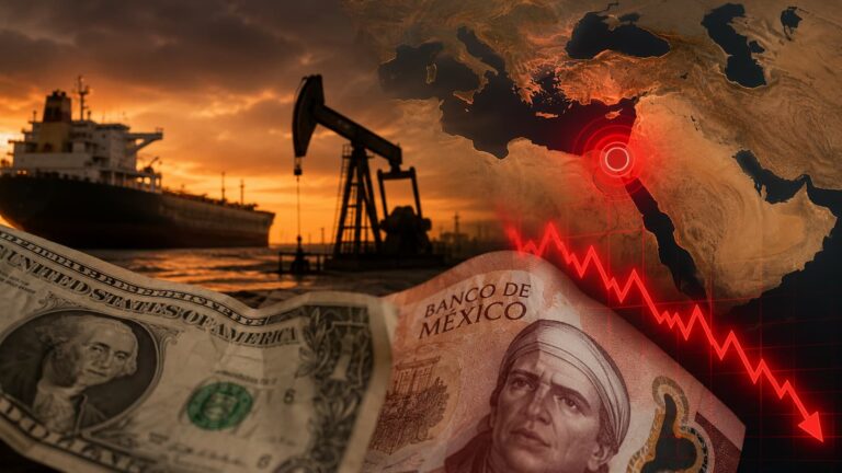 Petróleo dólar y peso mexicano bajo presión por la tensión en Ormuz
