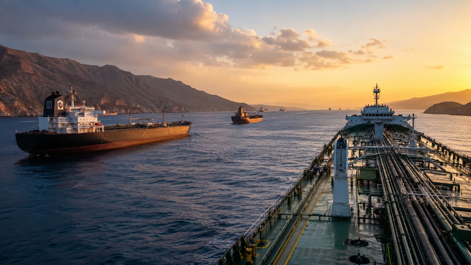 Petroleros cruzan una ruta marítima afectada por el riesgo en Hormuz y el mar Rojo