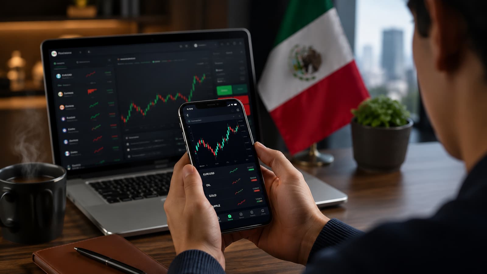 Plataforma XTB con puntos clave para usuarios en México