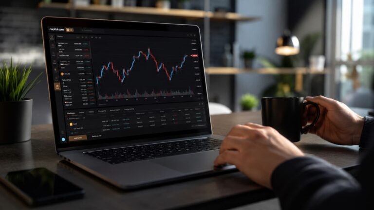 Plataforma de Capital.com con mercados de futuros vía CFD.