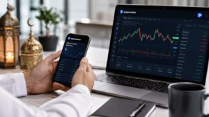 Plataforma de Pepperstone con enfoque en cuenta islámica y costes swap free