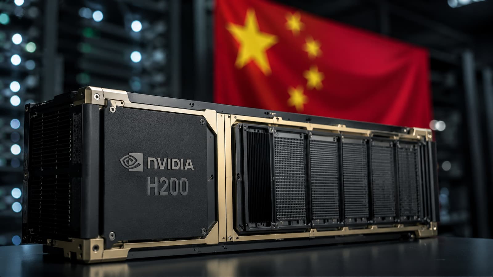 Procesador H200 de Nvidia enviado a China bajo licencias estadounidenses.