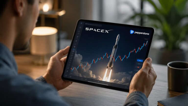 SpaceX aparece como CFD perpetuo 24 7 dentro de Pepperstone.